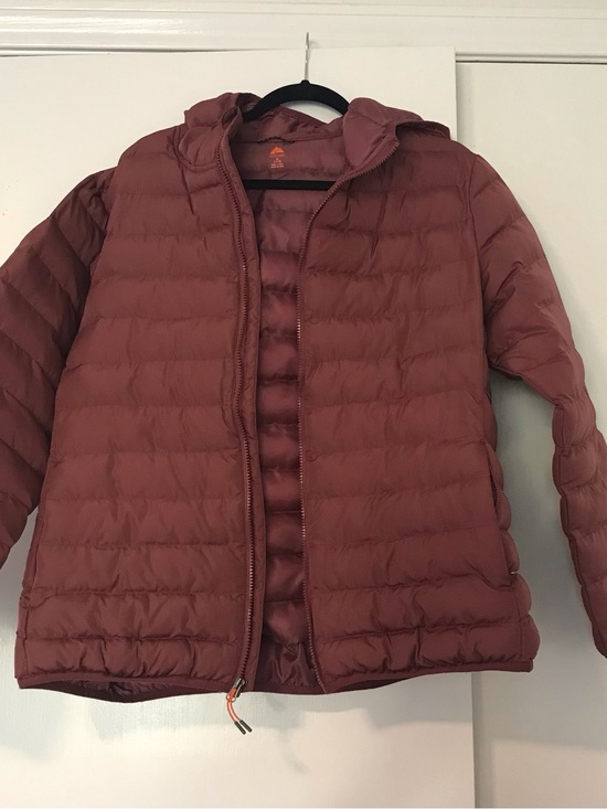 Ozark Trail Jackets & Blazers - Ozark Trail Women's Hooded Puffer Jacket - Dusty Mauve